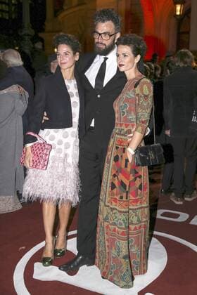Bibiana Beglau, Gast und Melika Foroutan bei der Verleihung vom Hessischen Film- und Kinopreis 2015 in der Alten Oper. Frankfurt, 16.10.2015 Foto:xP.xBackx xFuturexImage