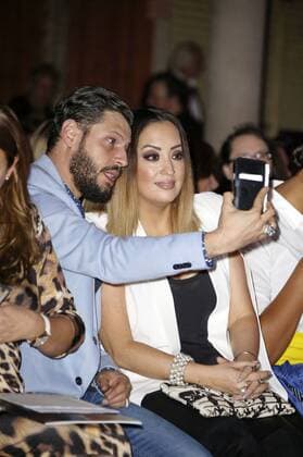 Manuel Cortez mit Freundin Miyabi Kawai bei der Plus Size Fashion Show in der Kulturkirche Altona. Hamburg, 17.10.2015 Foto:xgbrcix xFuturexImage