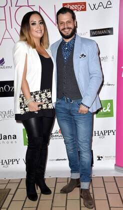 Miyabi Kawai und Manuel Cortez bei der Kurvenrausch Modenschau im Rahmen der Plus Size Fashion Days am 17.10.2015 in Hamburg Kurvenrausch Fashionshow in Hamburg im Rahmen der Plus Size Fashion Days 2015 