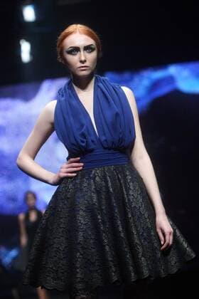 Cro-A-Porter , 3rd night - Croatia 17.10.2015., Zagreb,Croatia - Schwarzkopf Cro-A-Porter in Lauba, 3rd night. Runway Lokomotiva, Luka Grubsic and Lana Puljic.  LukaxStanzl PIXSELL