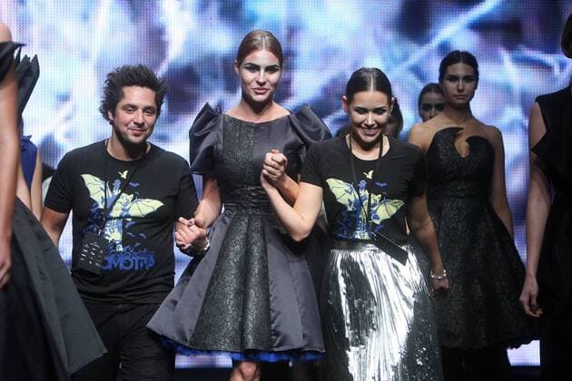 Cro-A-Porter , 3rd night - Croatia 17.10.2015., Zagreb,Croatia - Schwarzkopf Cro-A-Porter in Lauba, 3rd night. Runway Lokomotiva, Luka Grubsic and Lana Puljic.  LukaxStanzl PIXSELL