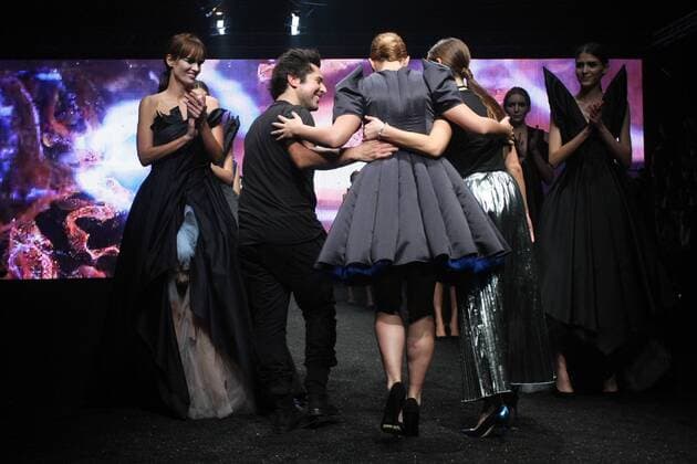 Cro-A-Porter , 3rd night - Croatia 17.10.2015., Zagreb,Croatia - Schwarzkopf Cro-A-Porter in Lauba, 3rd night. Runway Lokomotiva, Luka Grubsic and Lana Puljic.  LukaxStanzl PIXSELL