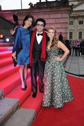 Nina Eichinger mit Rolando Villazon und seiner Ehefrau Ehefrau Lucia bei der Echo Klassik 2015 Verleihung am 18.10.2015 in Berlin Echo Klassik 2015 in Berlin 