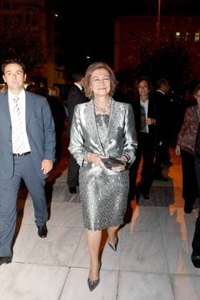Oct. 18, 2015 - Athens, GREECE - Queen Sofia of Spain attends concert with The Israel Philharmonic Orchestra led the renowned conductor Zubin Mehta. Zubin Mehta is an Indian conductor of Western classical music. He is the Music Director for Life of the Israel Philharmonic Orchestra and the Main Conductor for Valencia s opera house. Athens GREECE - ZUMAv62_