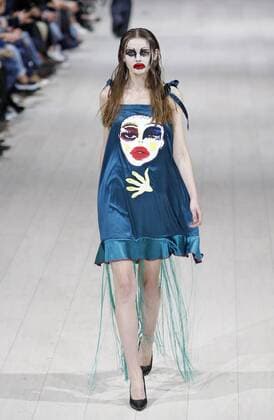 Oct. 18, 2015 - Kiev, Ukraine - A model presents a creation by Ukrainian designer YANA CHERVINSKA during the Ukrainian Fashion Week in Kiev, Ukraine, 18 October 2015. The event presents Spring Summer 2016 collections by Ukrainian and international designers from 14 to 20 October. Kiev Ukraine - ZUMAg194