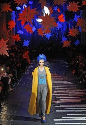 Oct. 18, 2015 - Kiev, Ukraine - A model presents a creation by Ukrainian designer ALEKSEY ZALEVSKIY during the Ukrainian Fashion Week in Kiev, Ukraine, 18 October 2015. The event presents Spring Summer 2016 collections by Ukrainian and international designers from 14 to 20 October. Kiev Ukraine - ZUMAg194