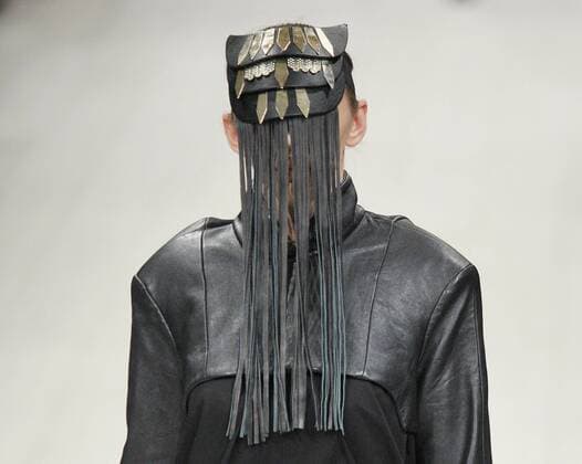 Oct. 18, 2015 - Kiev, Ukraine - A model presents a creation by designer Yauheniya Belskaya during the Ukrainian Fashion Week in Kiev, Ukraine,18 October 2015. The event presents Spring Summer 2016 collections by Ukrainian and international designers from 14 to 20 October. Kiev Ukraine  - ZUMAn230