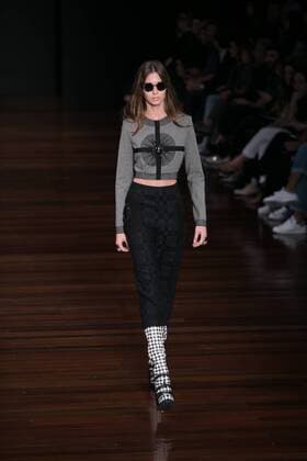 SAO PAULO, Brazil - 10 18 2015: Fashion Week WINTER 2016 - Alexandre Herchcovitch during Fashion Week Winter 2016 held in Sao Paulo.  Ci?axNeder