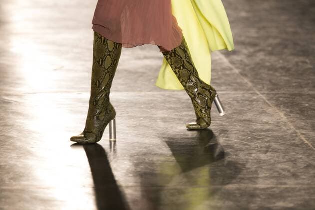 SAO PAULO, Brazil - 10 19 2015: SAO PAULO FASHION WEEK WINTER 2016- Animale during the Sao Paulo Fashion Week Winter 2016 held at Ibirapuera Park.  Ci?axNeder
