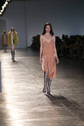 SAO PAULO, Brazil - 10 19 2015: SAO PAULO FASHION WEEK WINTER 2016- Animale during the Sao Paulo Fashion Week Winter 2016 held at Ibirapuera Park.  Ci?axNeder