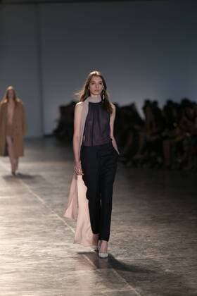 SAO PAULO, Brazil - 10 19 2015: SAO PAULO FASHION WEEK WINTER 2016- Animale during the Sao Paulo Fashion Week Winter 2016 held at Ibirapuera Park.  Ci?axNeder