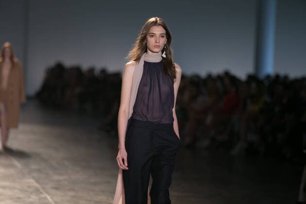 SAO PAULO, Brazil - 10 19 2015: SAO PAULO FASHION WEEK WINTER 2016- Animale during the Sao Paulo Fashion Week Winter 2016 held at Ibirapuera Park.  Ci?axNeder