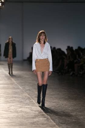 SAO PAULO, Brazil - 10 19 2015: SAO PAULO FASHION WEEK WINTER 2016- Animale during the Sao Paulo Fashion Week Winter 2016 held at Ibirapuera Park.  Ci?axNeder