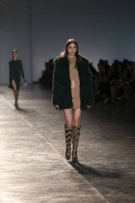 SAO PAULO, Brazil - 10 19 2015: SAO PAULO FASHION WEEK WINTER 2016- Animale during the Sao Paulo Fashion Week Winter 2016 held at Ibirapuera Park.  Ci?axNeder