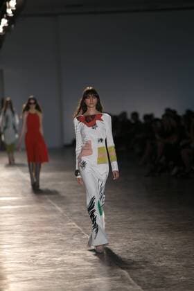 SAO PAULO, Brazil - 10 19 2015: SAO PAULO FASHION WEEK WINTER 2016- Animale during the Sao Paulo Fashion Week Winter 2016 held at Ibirapuera Park.  Ci?axNeder