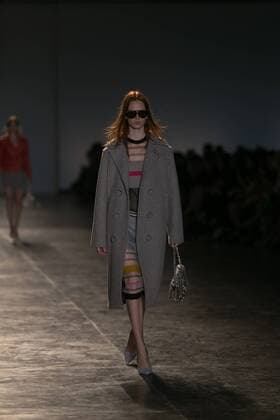 SAO PAULO, Brazil - 10 19 2015: SAO PAULO FASHION WEEK WINTER 2016- Animale during the Sao Paulo Fashion Week Winter 2016 held at Ibirapuera Park.  Ci?axNeder
