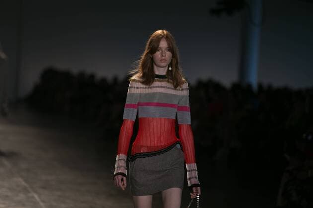 SAO PAULO, Brazil - 10 19 2015: SAO PAULO FASHION WEEK WINTER 2016- Animale during the Sao Paulo Fashion Week Winter 2016 held at Ibirapuera Park.  Ci?axNeder