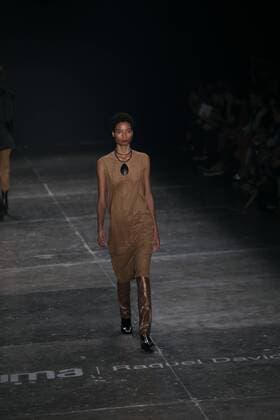 SAO PAULO, Brazil - 10 19 2015: SAO PAULO FASHION WEEK WINTER 2016- A Rachel Davidowicz during Sao Paulo Fashion Week Winter 2016 held at Ibirapuera Park.  Ci?axNeder