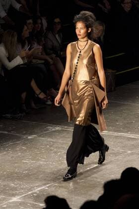 SAO PAULO, Brazil - 10 18 2015: WINTER 2016 Fashion Week stylist Rachel -Desfile Davidowicz during Fashion Week Winter 2016 held in Sao Paulo.  MarcoxGalv?o