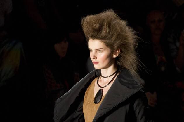 SAO PAULO, Brazil - 10 18 2015: WINTER 2016 Fashion Week stylist Rachel -Desfile Davidowicz during Fashion Week Winter 2016 held in Sao Paulo.  MarcoxGalv?o