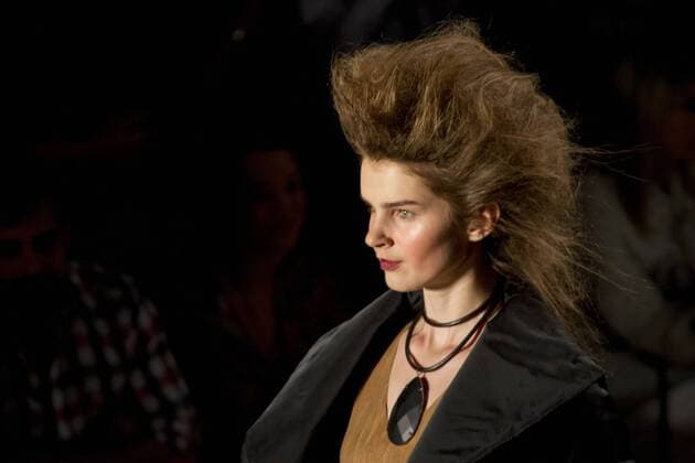 SAO PAULO, Brazil - 10 18 2015: WINTER 2016 Fashion Week stylist Rachel -Desfile Davidowicz during Fashion Week Winter 2016 held in Sao Paulo.  MarcoxGalv?o