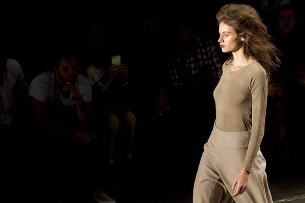 SAO PAULO, Brazil - 10 18 2015: WINTER 2016 Fashion Week stylist Rachel -Desfile Davidowicz during Fashion Week Winter 2016 held in Sao Paulo.  MarcoxGalv?o