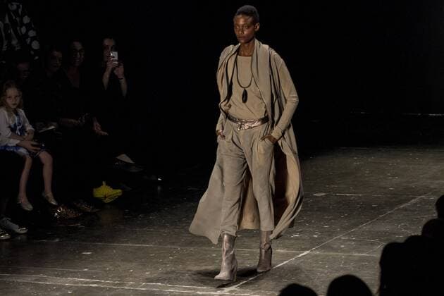 SAO PAULO, Brazil - 10 18 2015: WINTER 2016 Fashion Week stylist Rachel -Desfile Davidowicz during Fashion Week Winter 2016 held in Sao Paulo.  MarcoxGalv?o