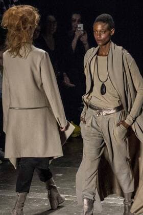 SAO PAULO, Brazil - 10 18 2015: WINTER 2016 Fashion Week stylist Rachel -Desfile Davidowicz during Fashion Week Winter 2016 held in Sao Paulo.  MarcoxGalv?o
