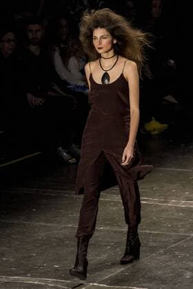 SAO PAULO, Brazil - 10 18 2015: WINTER 2016 Fashion Week stylist Rachel -Desfile Davidowicz during Fashion Week Winter 2016 held in Sao Paulo.  MarcoxGalv?o