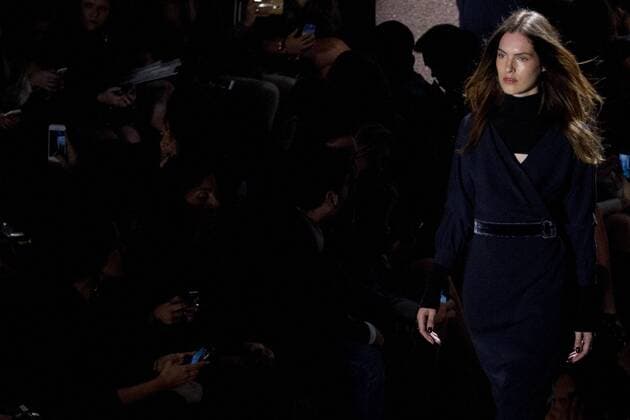 SAO PAULO, Brazil - 10 18 2015: WINTER 2016 Fashion Week stylist -Desfile Lilly Sarti during Fashion Week Winter 2016 held in Sao Paulo.  MarcoxGalv?o