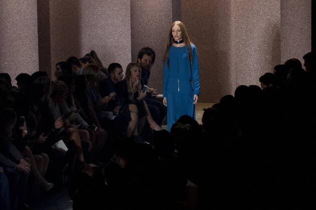 SAO PAULO, Brazil - 10 18 2015: WINTER 2016 Fashion Week stylist -Desfile Lilly Sarti during Fashion Week Winter 2016 held in Sao Paulo.  MarcoxGalv?o