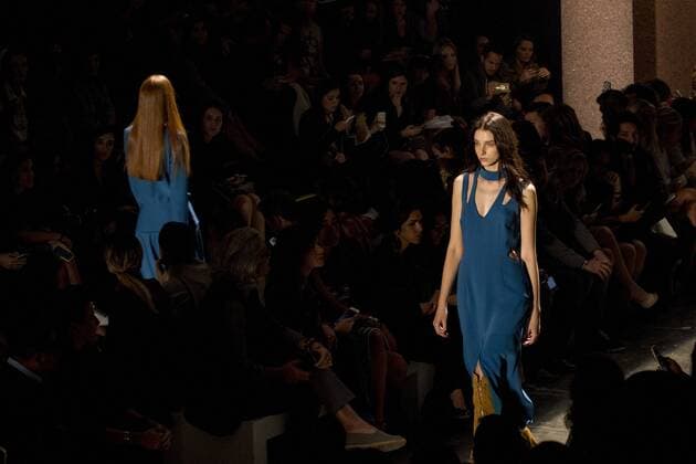 SAO PAULO, Brazil - 10 18 2015: WINTER 2016 Fashion Week stylist -Desfile Lilly Sarti during Fashion Week Winter 2016 held in Sao Paulo.  MarcoxGalv?o