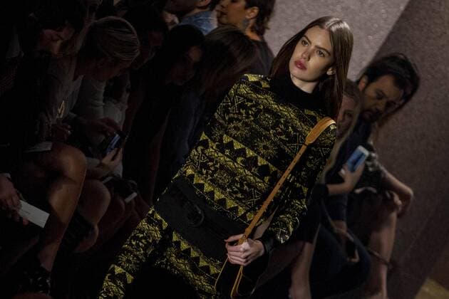 SAO PAULO, Brazil - 10 18 2015: WINTER 2016 Fashion Week stylist -Desfile Lilly Sarti during Fashion Week Winter 2016 held in Sao Paulo.  MarcoxGalv?o