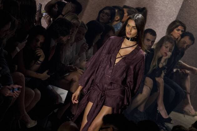 SAO PAULO, Brazil - 10 18 2015: WINTER 2016 Fashion Week stylist -Desfile Lilly Sarti during Fashion Week Winter 2016 held in Sao Paulo.  MarcoxGalv?o