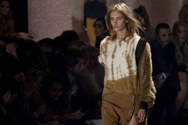 SAO PAULO, Brazil - 10 18 2015: WINTER 2016 Fashion Week stylist -Desfile Lilly Sarti during Fashion Week Winter 2016 held in Sao Paulo.  MarcoxGalv?o