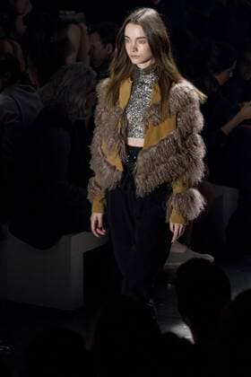 SAO PAULO, Brazil - 10 18 2015: WINTER 2016 Fashion Week stylist -Desfile Lilly Sarti during Fashion Week Winter 2016 held in Sao Paulo.  MarcoxGalv?o