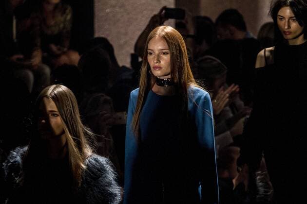 SAO PAULO, Brazil - 10 18 2015: WINTER 2016 Fashion Week stylist -Desfile Lilly Sarti during Fashion Week Winter 2016 held in Sao Paulo.  MarcoxGalv?o
