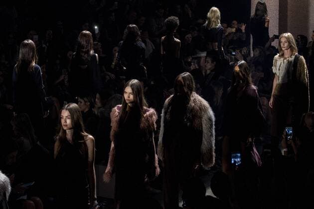 SAO PAULO, Brazil - 10 18 2015: WINTER 2016 Fashion Week stylist -Desfile Lilly Sarti during Fashion Week Winter 2016 held in Sao Paulo.  MarcoxGalv?o