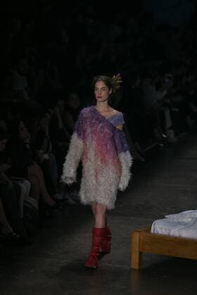 SAO PAULO, Brazil - 10 19 2015: SAO PAULO FASHION WEEK WINTER 2016- Ronaldo Fraga during the Sao Paulo Fashion Week Winter 2016 held at Ibirapuera Park.  Ci?axNeder