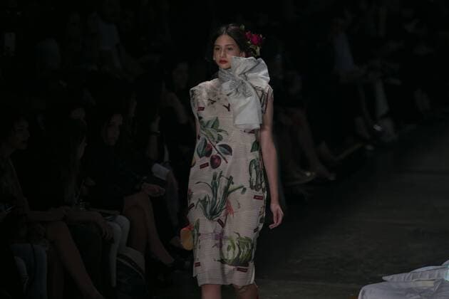 SAO PAULO, Brazil - 10 19 2015: SAO PAULO FASHION WEEK WINTER 2016- Ronaldo Fraga during the Sao Paulo Fashion Week Winter 2016 held at Ibirapuera Park.  Ci?axNeder
