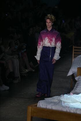 SAO PAULO, Brazil - 10 19 2015: SAO PAULO FASHION WEEK WINTER 2016- Ronaldo Fraga during the Sao Paulo Fashion Week Winter 2016 held at Ibirapuera Park.  Ci?axNeder