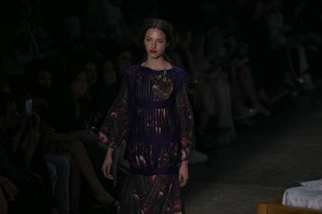 SAO PAULO, Brazil - 10 19 2015: SAO PAULO FASHION WEEK WINTER 2016- Ronaldo Fraga during the Sao Paulo Fashion Week Winter 2016 held at Ibirapuera Park.  Ci?axNeder