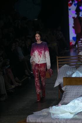 SAO PAULO, Brazil - 10 19 2015: SAO PAULO FASHION WEEK WINTER 2016- Ronaldo Fraga during the Sao Paulo Fashion Week Winter 2016 held at Ibirapuera Park.  Ci?axNeder