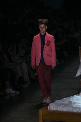 SAO PAULO, Brazil - 10 19 2015: SAO PAULO FASHION WEEK WINTER 2016- Ronaldo Fraga during the Sao Paulo Fashion Week Winter 2016 held at Ibirapuera Park.  Ci?axNeder
