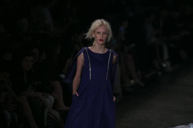 SAO PAULO, Brazil - 10 19 2015: SAO PAULO FASHION WEEK WINTER 2016- Ronaldo Fraga during the Sao Paulo Fashion Week Winter 2016 held at Ibirapuera Park.  Ci?axNeder