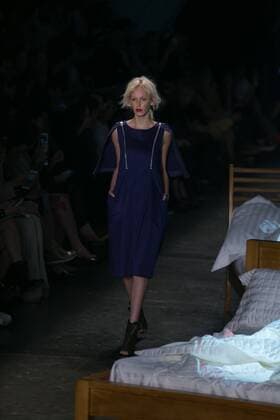 SAO PAULO, Brazil - 10 19 2015: SAO PAULO FASHION WEEK WINTER 2016- Ronaldo Fraga during the Sao Paulo Fashion Week Winter 2016 held at Ibirapuera Park.  Ci?axNeder