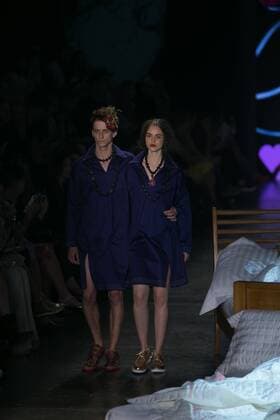SAO PAULO, Brazil - 10 19 2015: SAO PAULO FASHION WEEK WINTER 2016- Ronaldo Fraga during the Sao Paulo Fashion Week Winter 2016 held at Ibirapuera Park.  Ci?axNeder