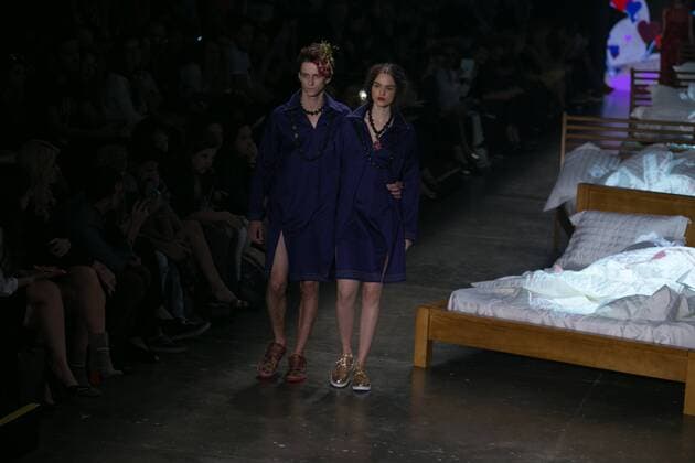 SAO PAULO, Brazil - 10 19 2015: SAO PAULO FASHION WEEK WINTER 2016- Ronaldo Fraga during the Sao Paulo Fashion Week Winter 2016 held at Ibirapuera Park.  Ci?axNeder