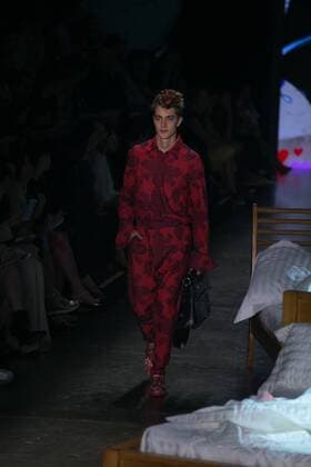 SAO PAULO, Brazil - 10 19 2015: SAO PAULO FASHION WEEK WINTER 2016- Ronaldo Fraga during the Sao Paulo Fashion Week Winter 2016 held at Ibirapuera Park.  Ci?axNeder