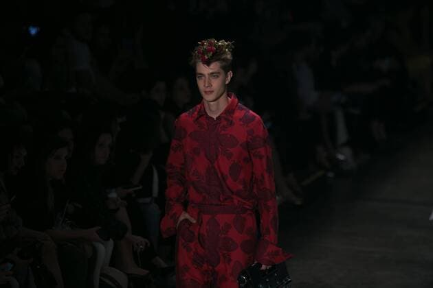 SAO PAULO, Brazil - 10 19 2015: SAO PAULO FASHION WEEK WINTER 2016- Ronaldo Fraga during the Sao Paulo Fashion Week Winter 2016 held at Ibirapuera Park.  Ci?axNeder